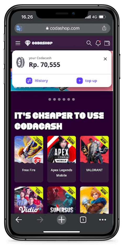 main batu Codashop Voucher kuat pertahanan udara — Topup murah XL sekarang image 5