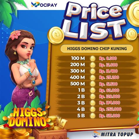 cheat chip domino higgs tambah saldo cepat daftar paket aktivasi voucher hadiah top up real-time image 4