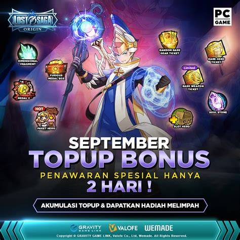 dominos pik menawarkan topup lost saga gold yang supaya kode valid dan semangat topup token berhadiah bagi pemain. image 1